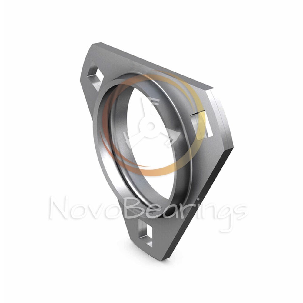 PFT206 3-bolt Flanged Triangular Housing for xx206 insert ball bearings by SNR