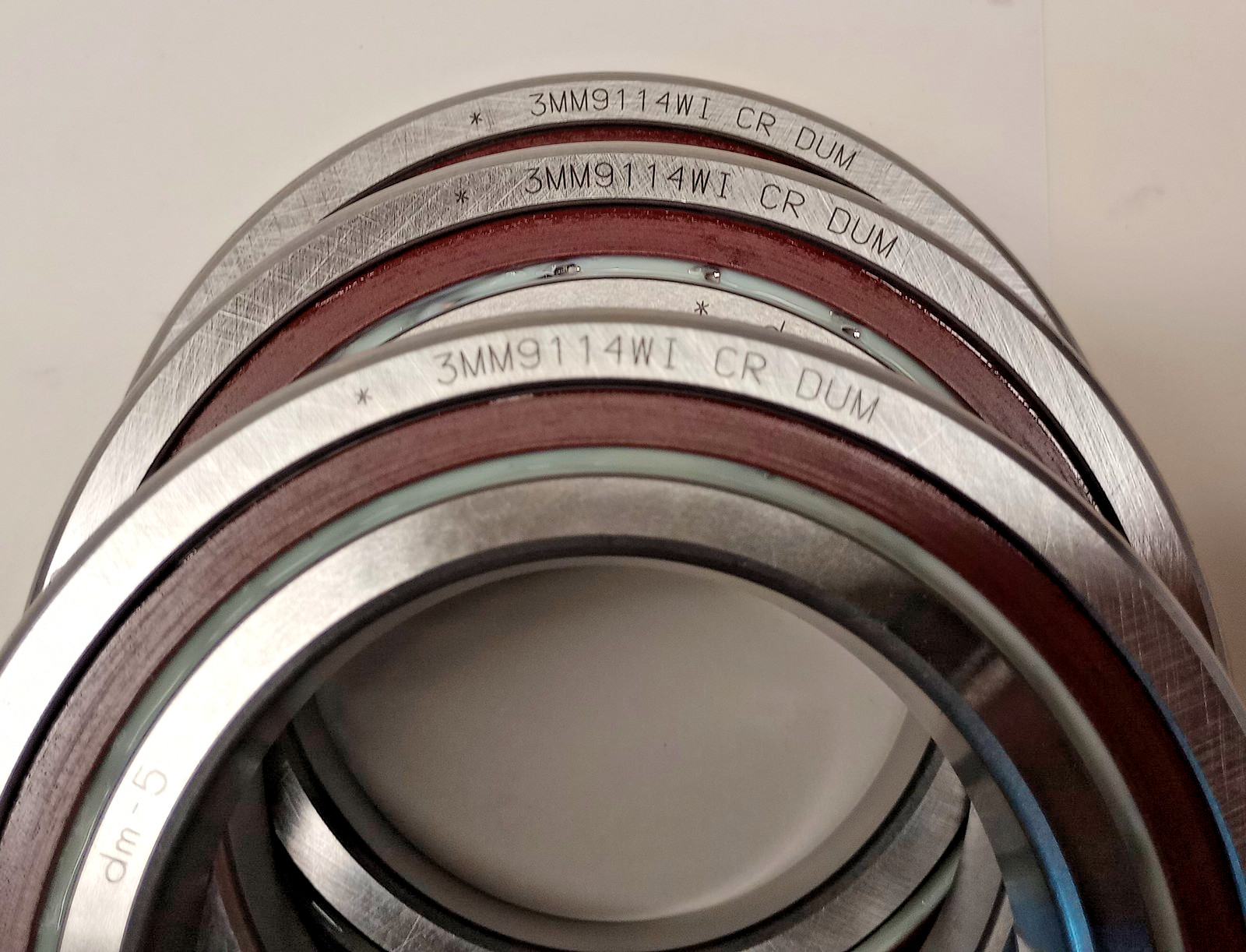 Fafnir 3MM9114WI-CR-DUM x 3 Used Precision Bearing (Set of 3) 70 x 110 x 20mm