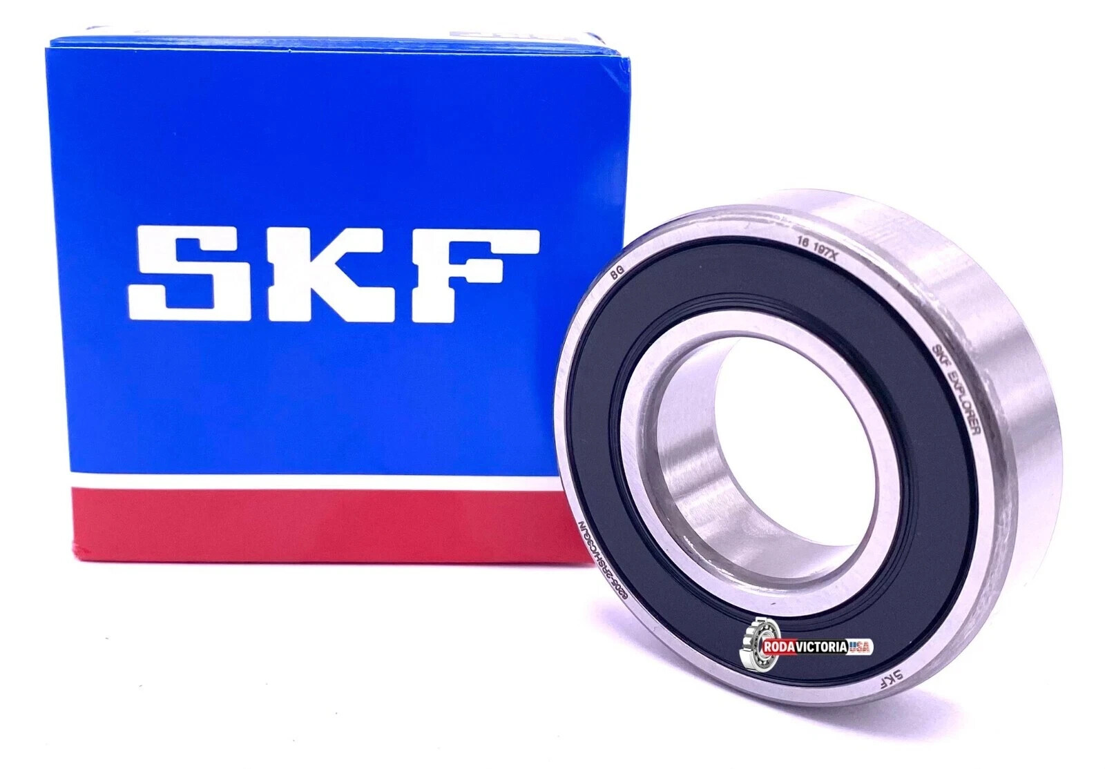 SKF 6205 2RSH C3 GJN Ball Bearing, Rubber Sealed 2RS 25x52x15 mm