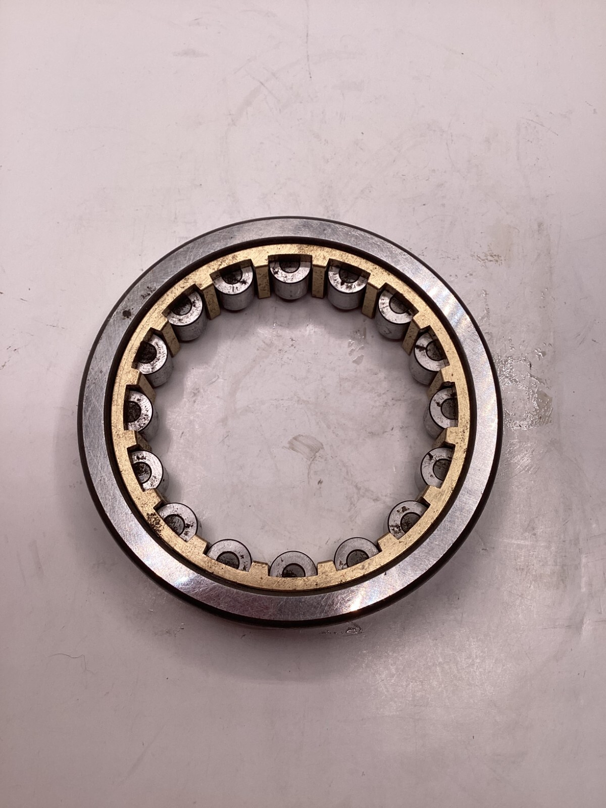Genuine NTN 211 Cylindrical Roller Bearing Silver Gold