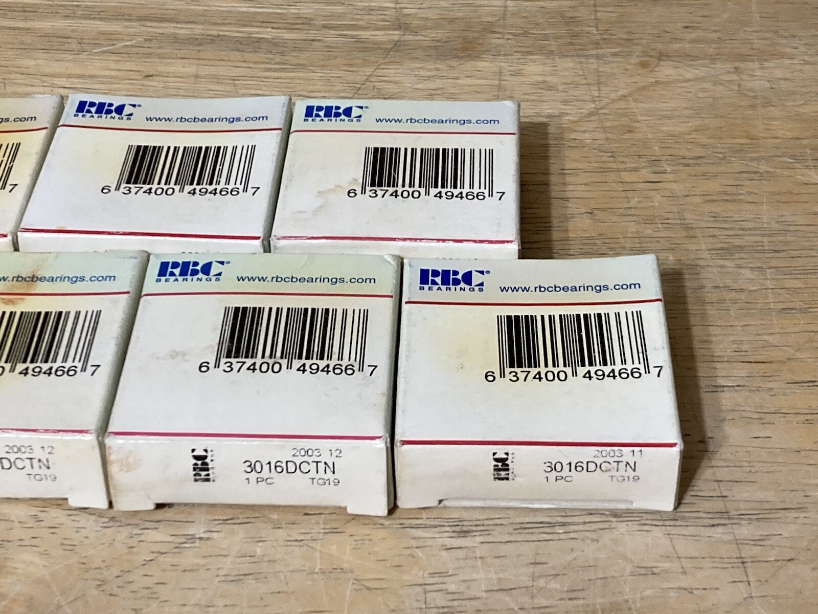 RBC 3016DCTN Bearing Lot of 7