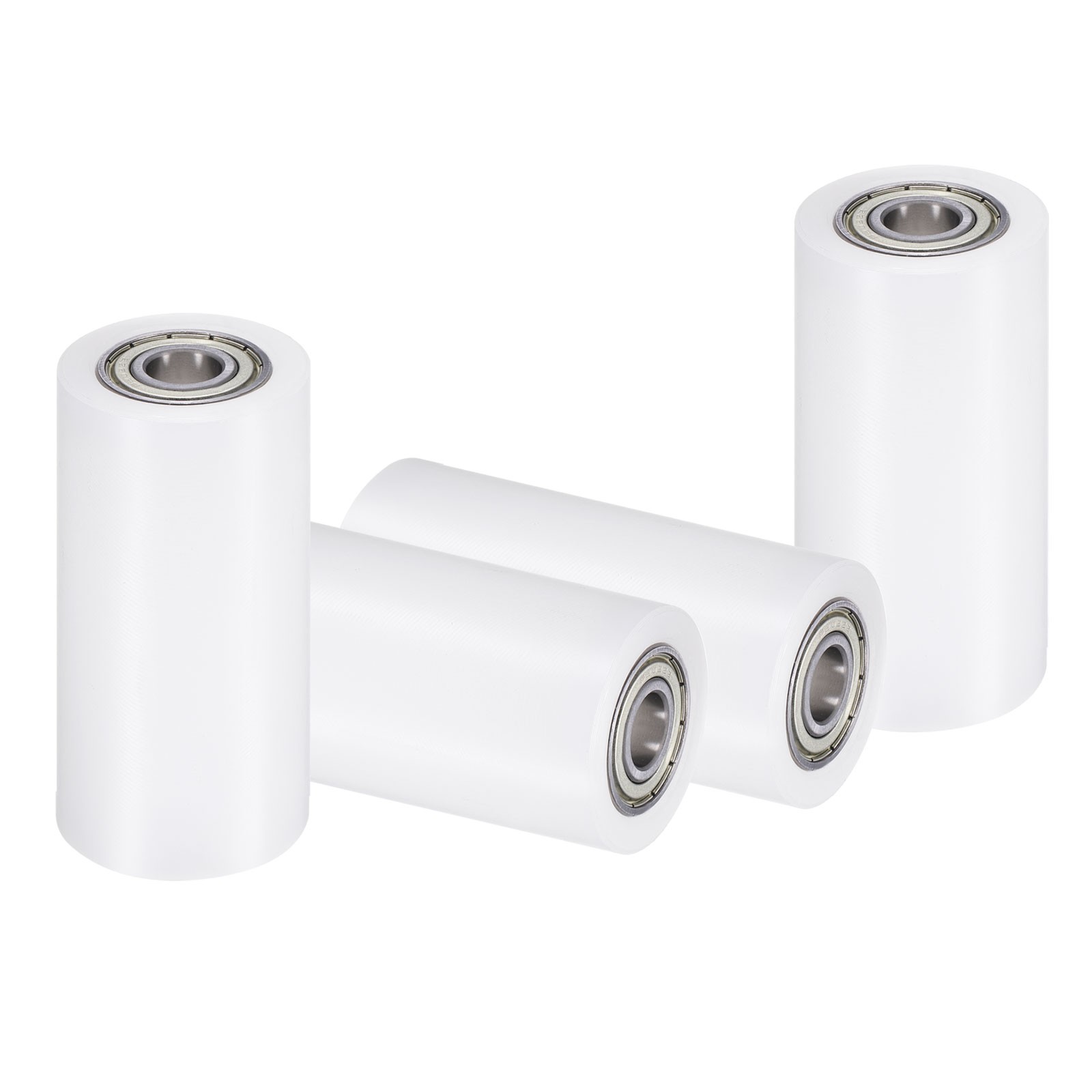 4Pcs Nylon Roller Wheel with Bearings, 19/32″x2″x3-15/16″ Nylon Pulley