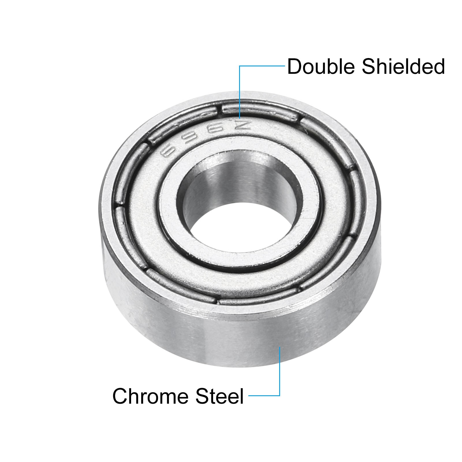 30pcs 696ZZ 6x15x5mm Tinned Ball Bearings, P0 for ABEC 1