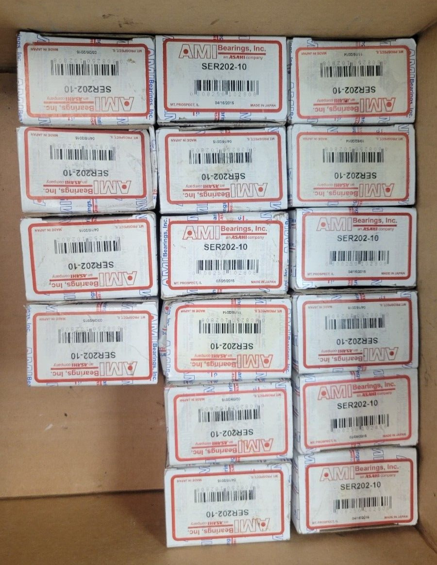 NEW AMI BEARINGS ASHI MODEL SER202-10, 5/8″ I.D. 1.8504″ O.D. INSERT BEARING