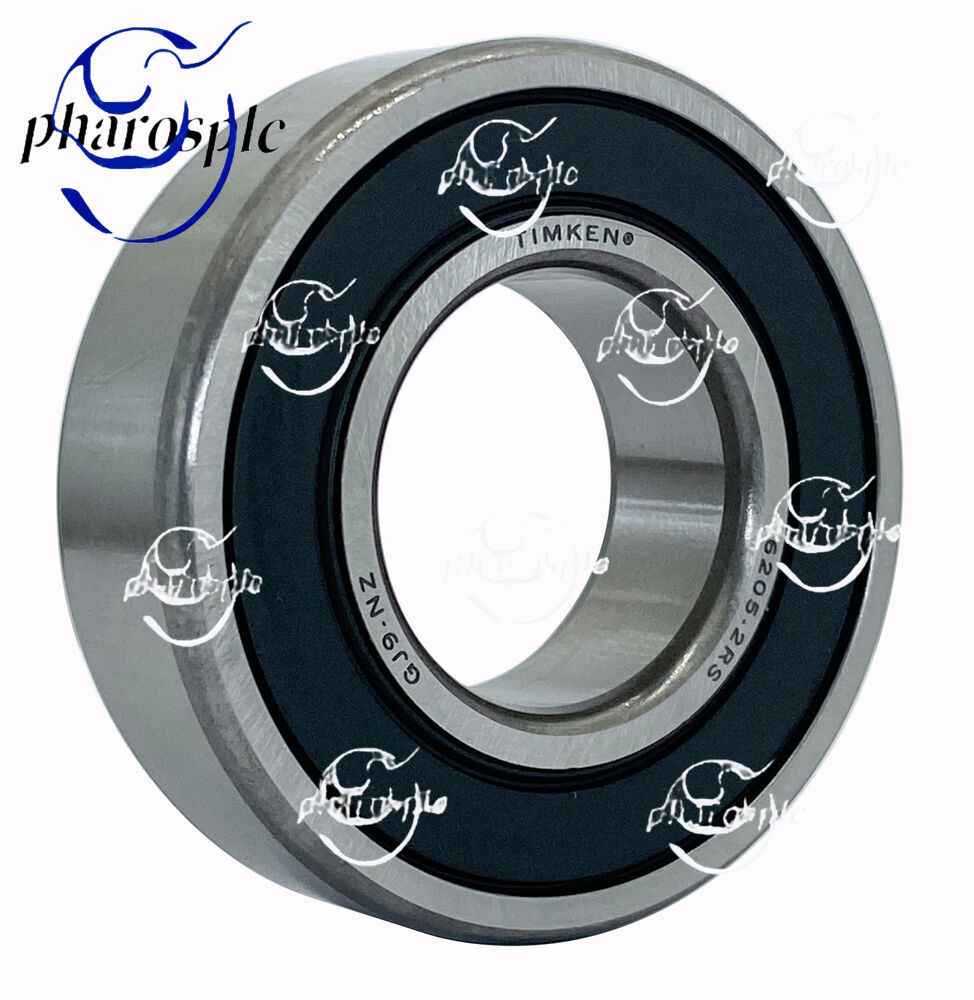 2PACK TIMKEN 6205-2RS 25X52X15MM Double Rubber Seal Bearings