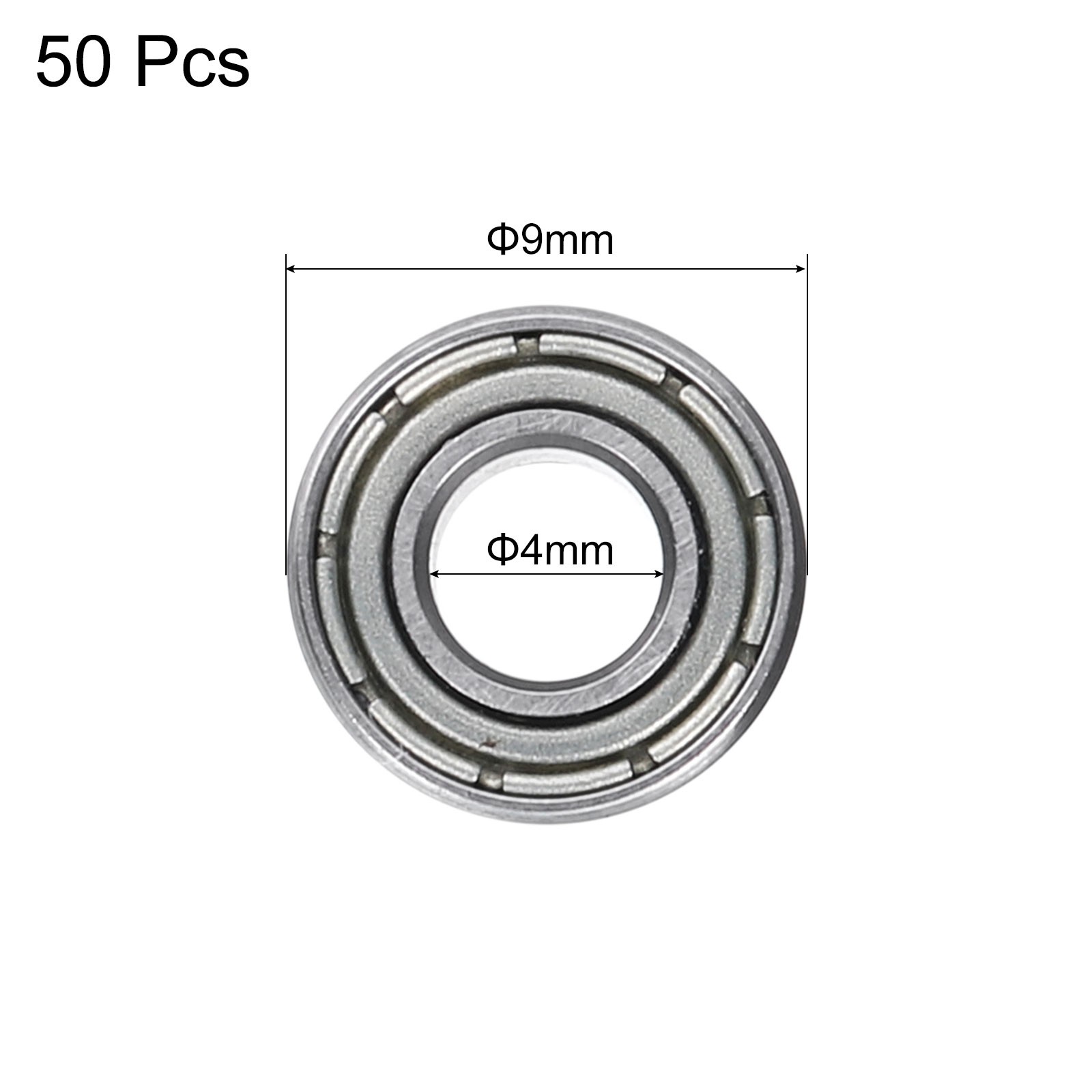 50Set 684ZZ Deep Groove Ball Bearings 4x9x4mm Sealed P0 (ABEC 1)