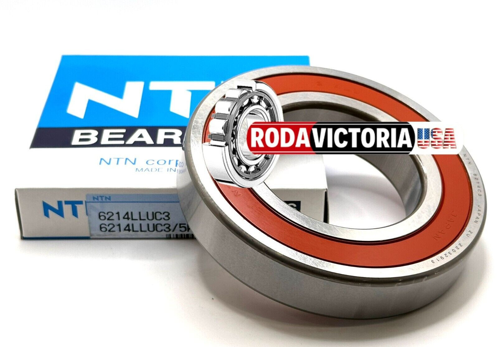 NTN JAPAN 6214 LLU C3/5K DEEP GROOVE BALL BEARING, RUBBER SEALED 62x120x23mm