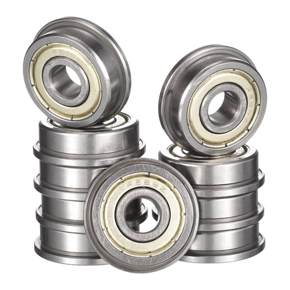 10-30pc F628ZZ Flanged Ball Bearing 8x24x8mm Double Shielded Deep Groove Bearing