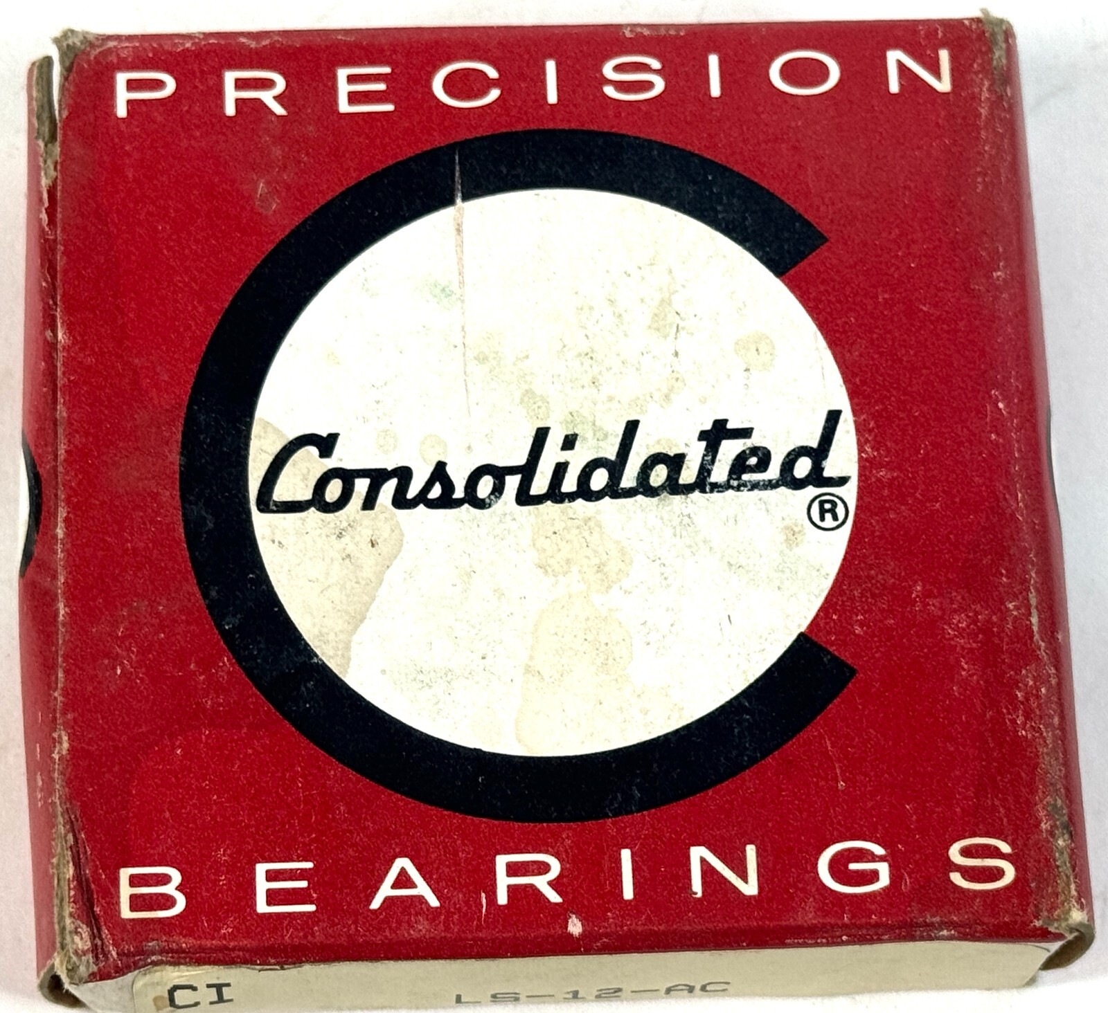 Precision Bearings Consolidated Model LS-12-AC Angular Contact Ball Bearing NOS