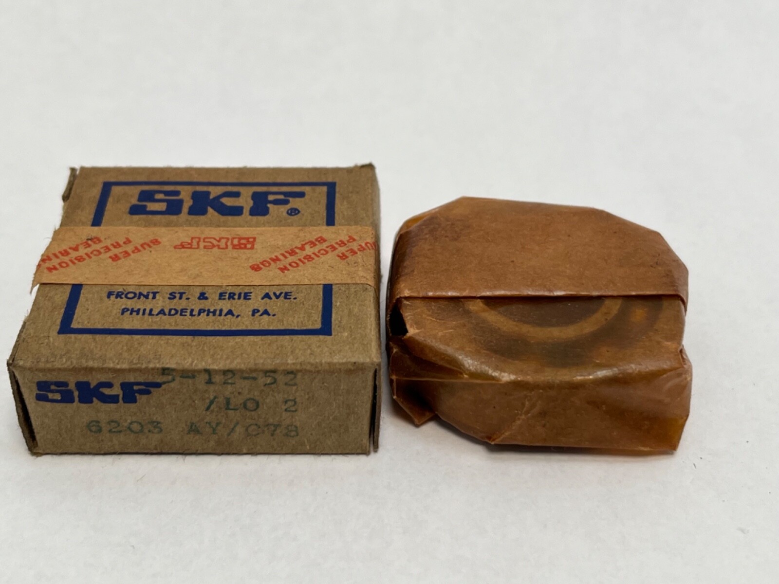 SKF 6203AYC78 Ball Bearing 17x40x12 mm 6203-P5 6203-AY-C78 ABEC5 USA
