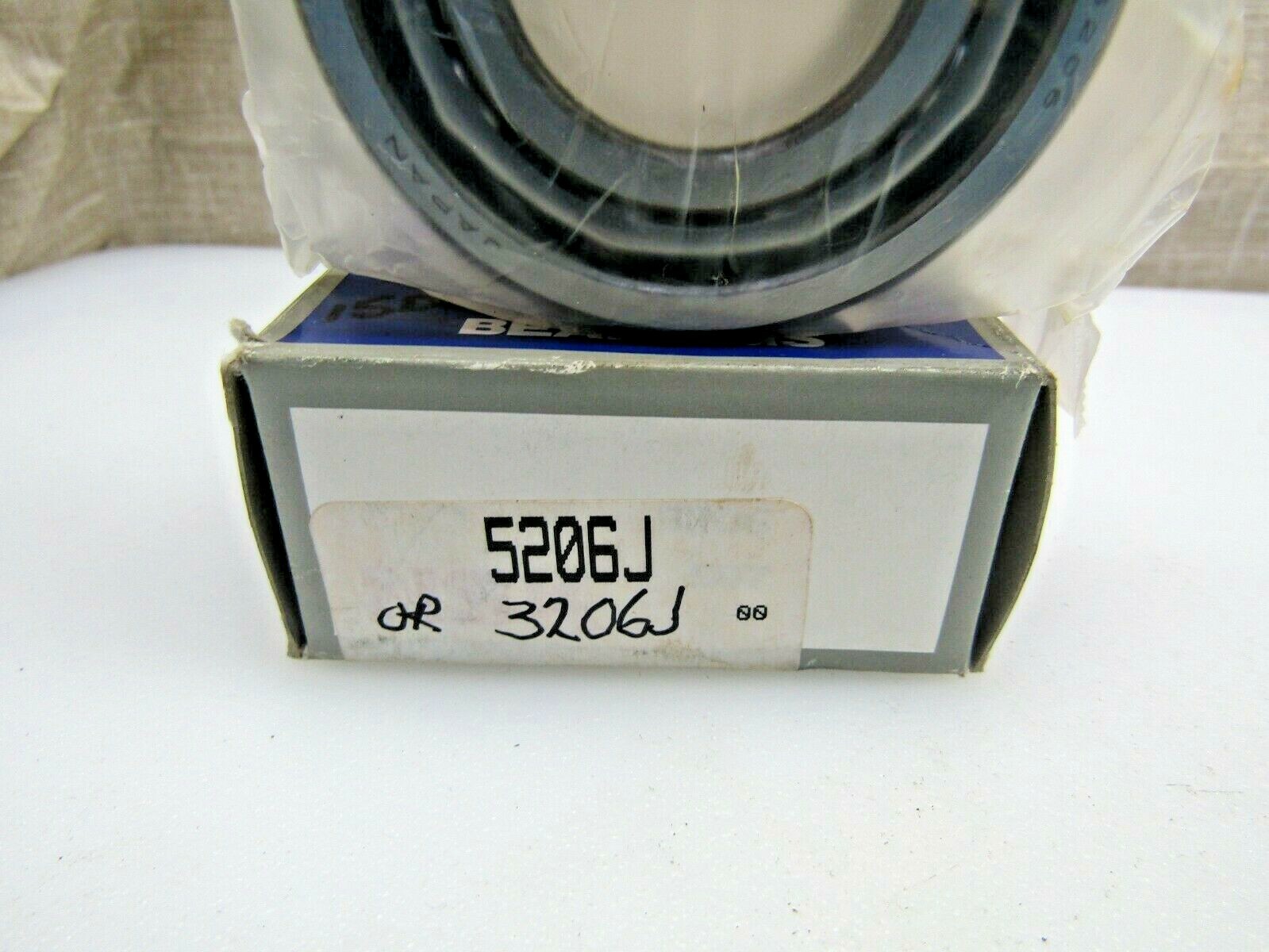 NSK 5206J 3206J 30mm X 62mm X 15/16″ Angular Contact Bearing