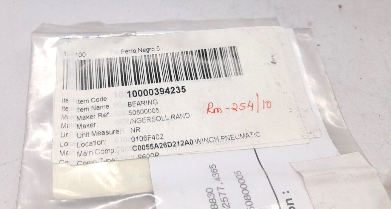 Ingersoll Rand 50800005 Bearing SKF 16005