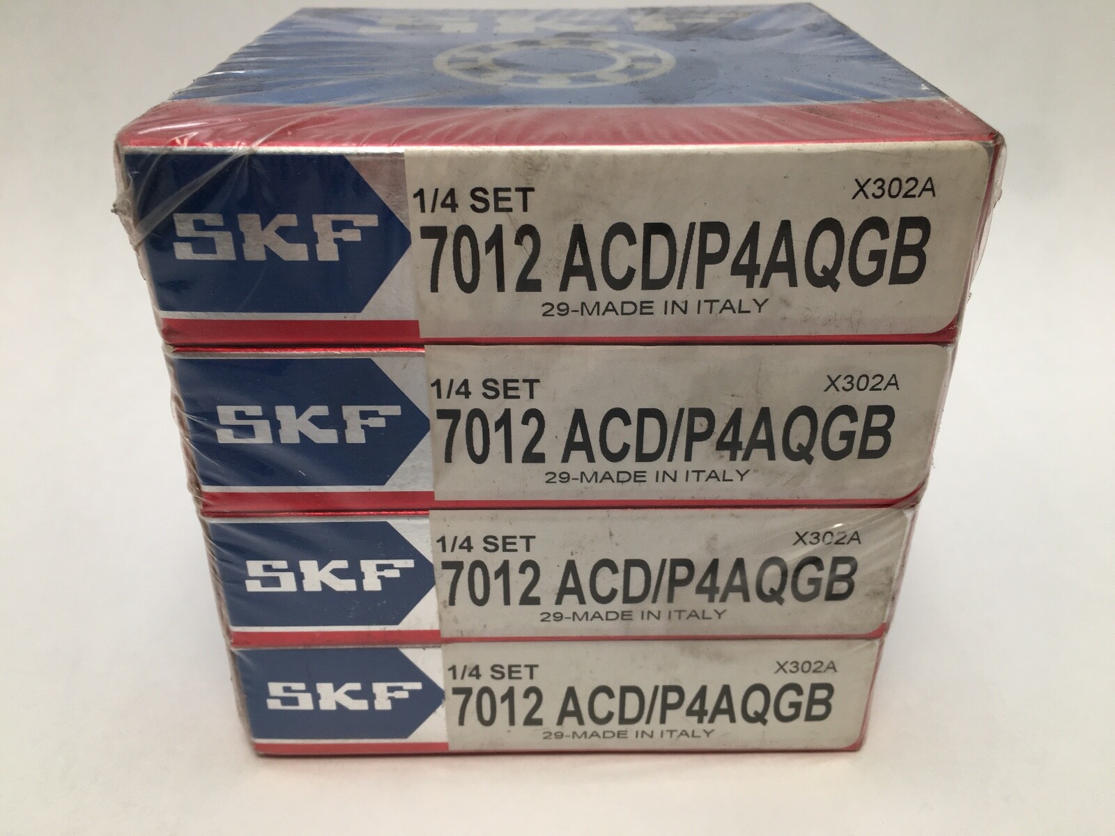 SKF 7012-ACD/P4AQGB Angular Bearing 60x95x18 mm 7012-ACD-P4A-QGB ABEC7 Italy Set