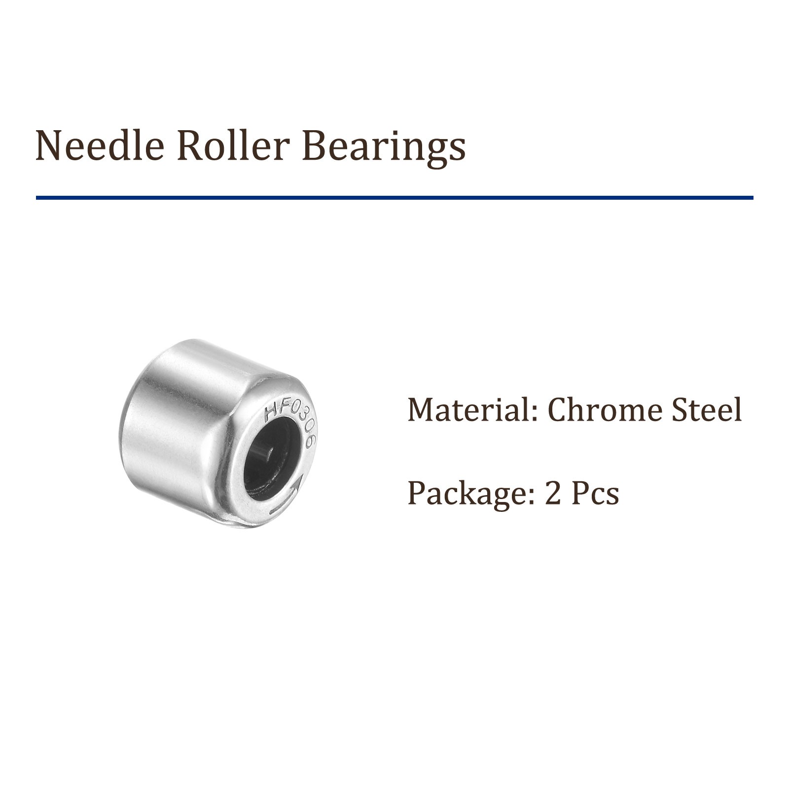 2pcs HF0306 Needle Roller One – [3mmx6.5mmx6mm] Bearings Way Clutch