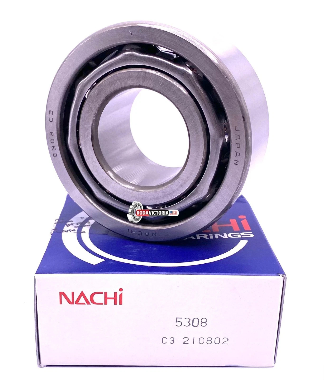 NACHI Japan 5308 C3 – Double Row Angular Contact Ball Bearing 40x90x36.5 mm