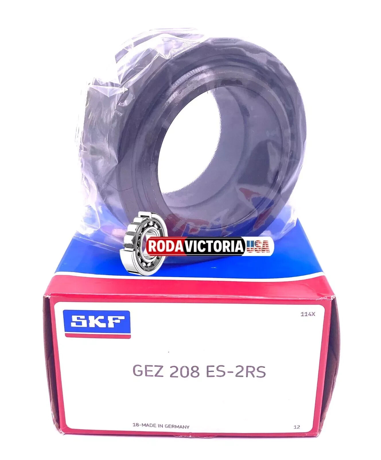 SKF Germany GEZ 208 ES 2RS Radial Spherical Plain Bearing 63.5×100.013×55.55 mm