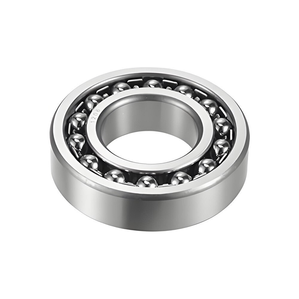 Double Row Self Aligning Ball Bearing 1200 to 1210 Bearing Steel ID 10mm-50mm