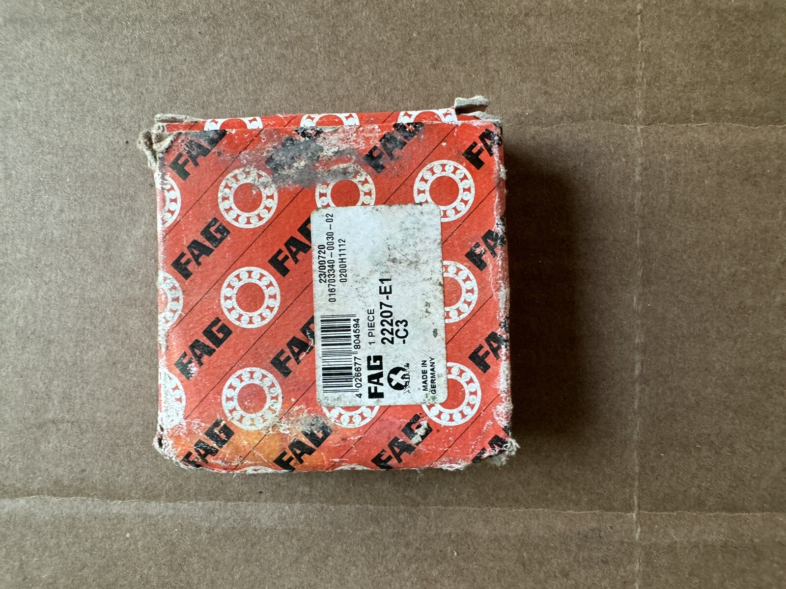22207E1C3 FAG New Spherical Roller Bearing