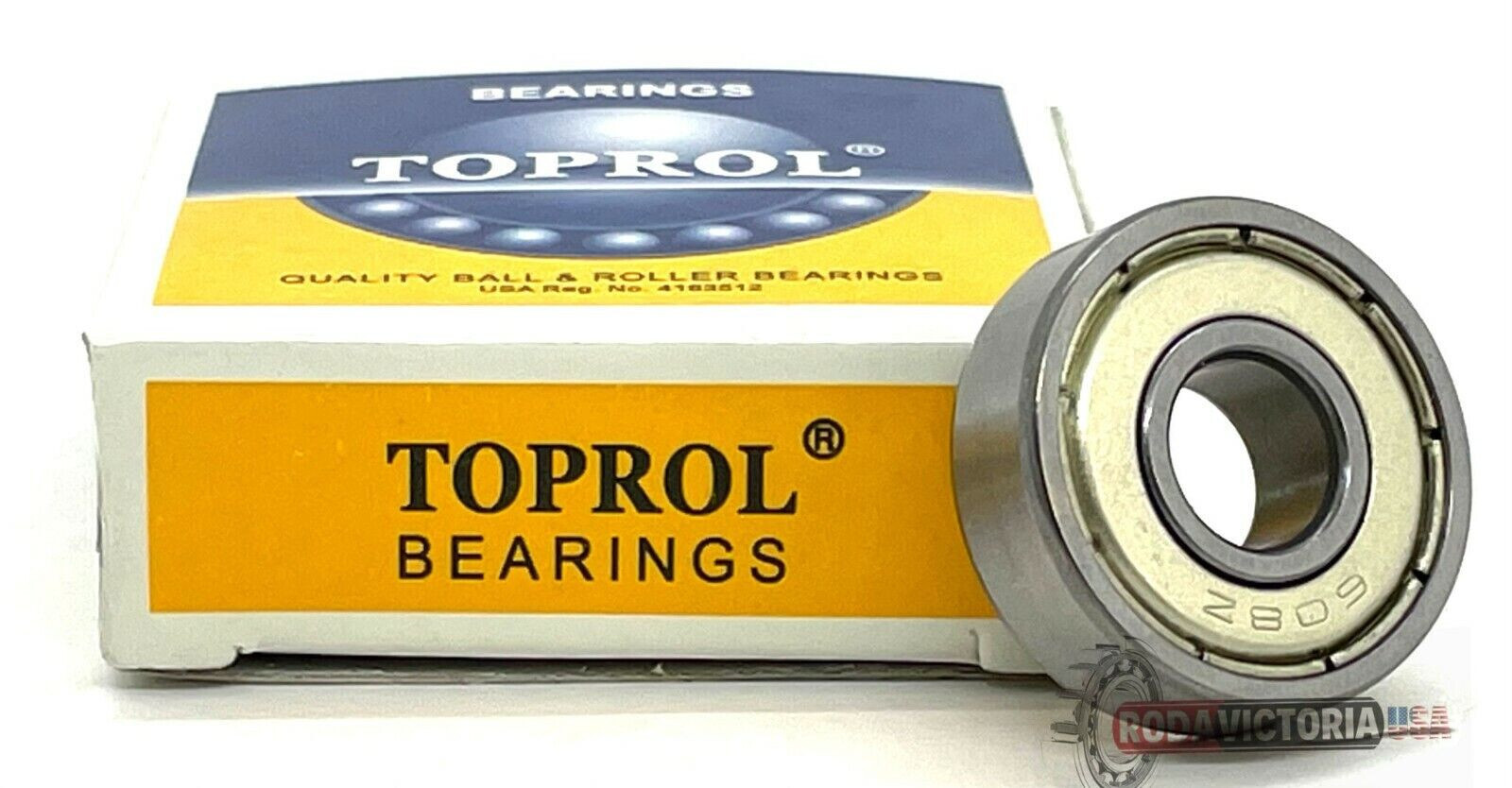 606-ZZ Premium Sealed Radial Ball Bearing, Size (mm) 6x17x6