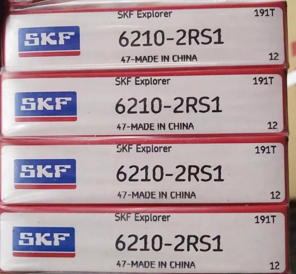 1PC SKF 6210-2RS1 Deep Groove Ball Bearing