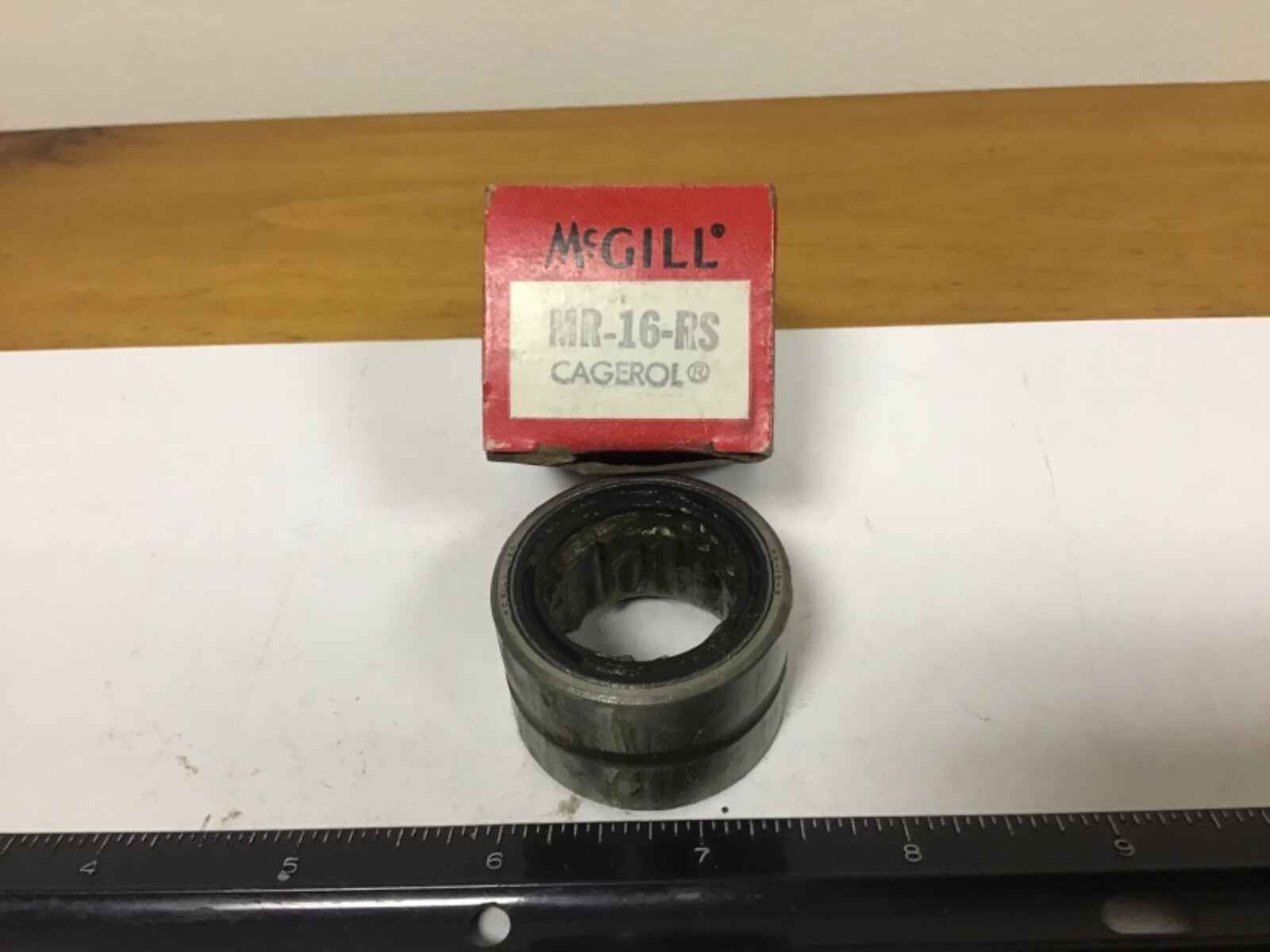 New. McGill MR-16-RS Needle Bearing, 1.000” Bore, 1.500” OD, 1.000” Width