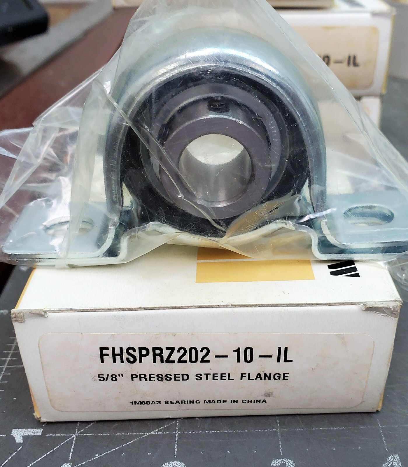 FHPRZ202-10-IL Pillow Block Cushioned Pressed 5/8″ Inch Bearings Rolling [B5B3]