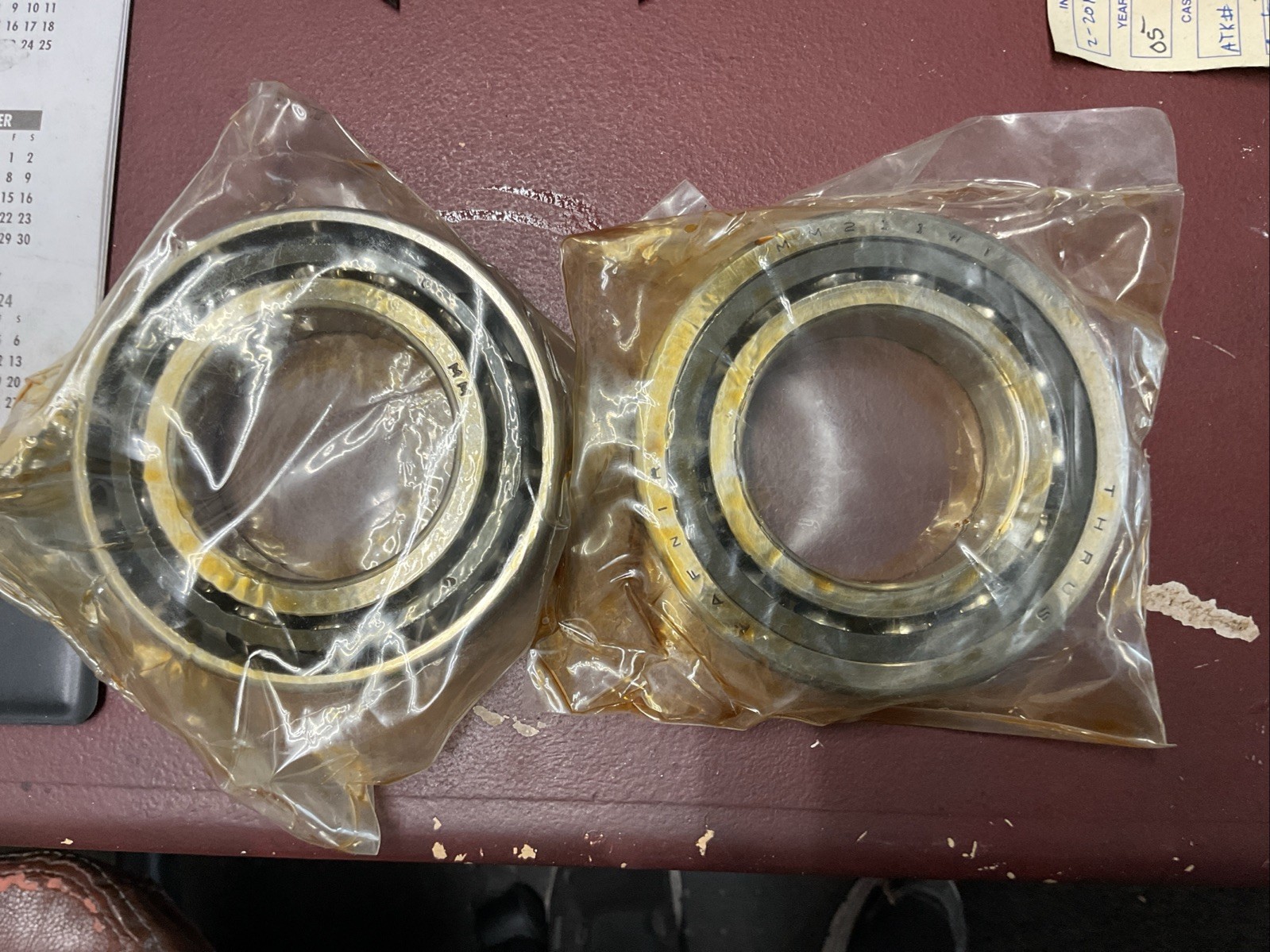 Fafnir Angular Contact Bearing Set 2MM211WI-DUM NOS In Original Plastic