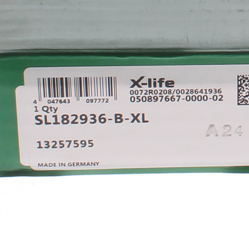 SL182936-B-XL INA/Schaeffler Technologies 180 x 250 x 42 mm CYL. ROLL. SINGLE…