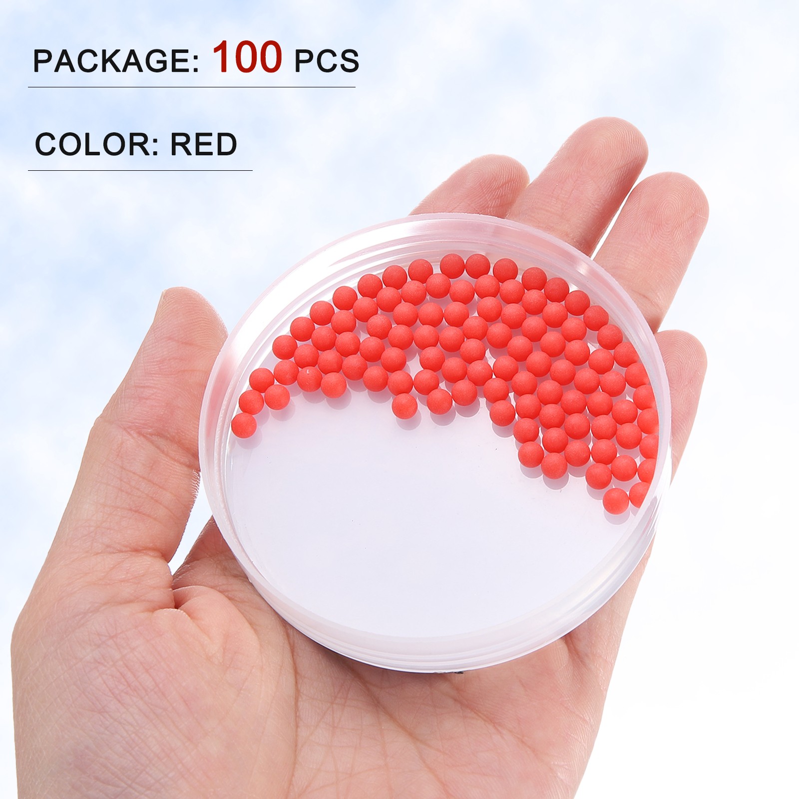 100pcs PP Bearing Balls 4.0mm Precision G2 Red for Bearings