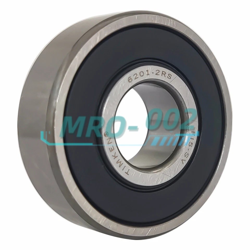 2PC NEW IMKEN 6201-2RS 12X32X10MM Double Rubber Seal Ball Bearings 6201