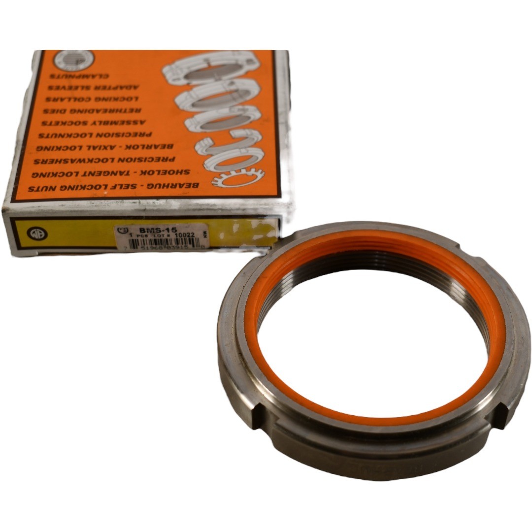 NEW WhittetHiggins BMS15 Stainless Steel SelfLocking Locknut (M752, 98mm OD)