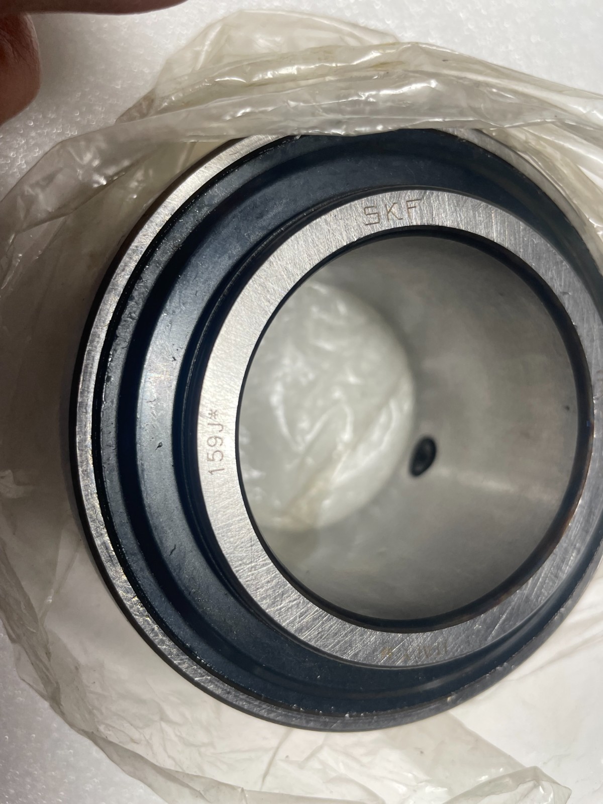 Two SKF YAR210-2F Insert bearings