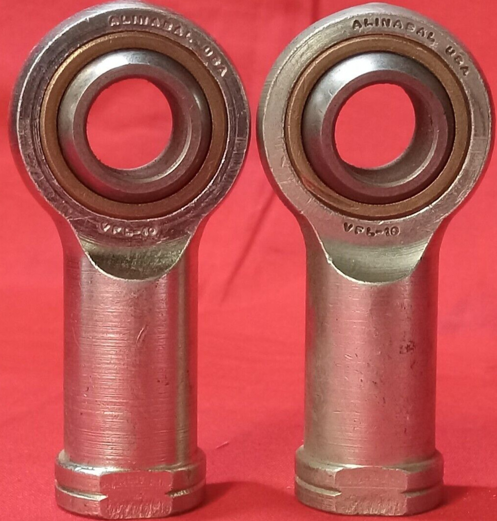 ALINABAL 3/8″ FEMALE ROD END BEARING STEEL MATERIAL VFL-10 *LOT OF 2*