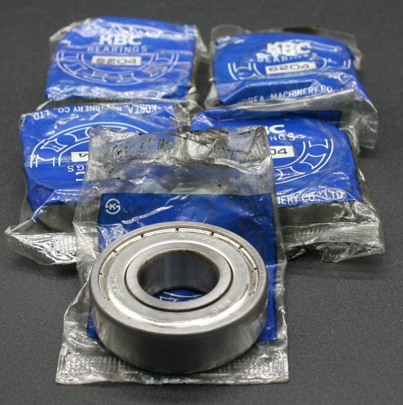 Five (5) KBC 6204 ZZ Deep Groove Bearings 20 MM ID Republic of Korea NEW