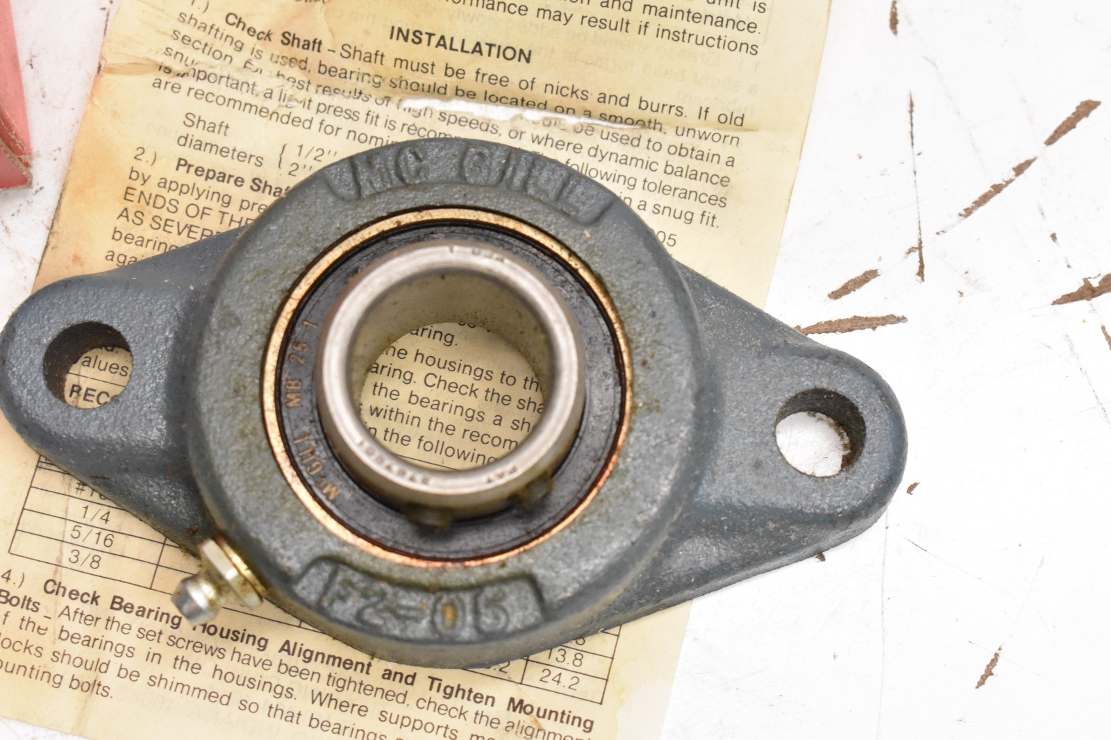 McGill Nyla-k 2 Bolt Flange Mounted Ball Bearing FC2-25-1