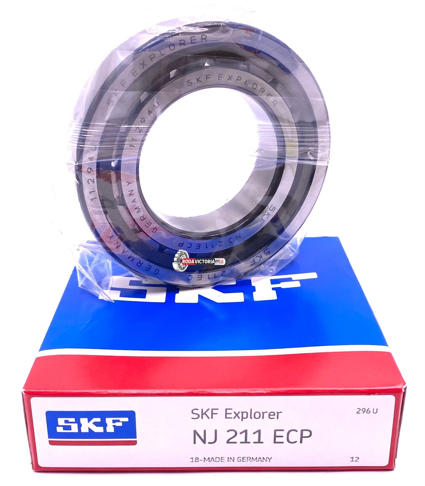 SKF Germany NJ211 ECP Cylindrical Roller Bearing 55x100x21 mm