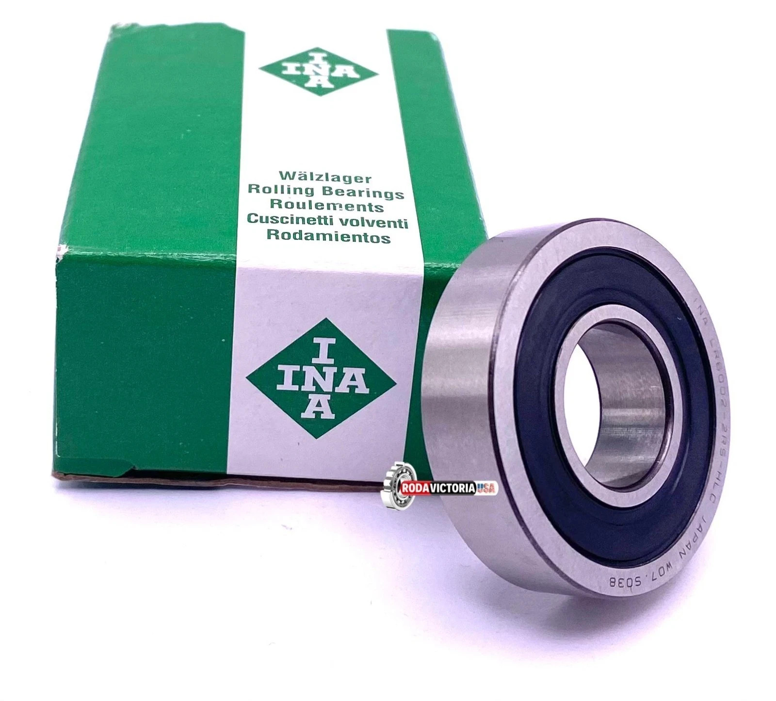 INA LR6002 2RSR Track Roller Bearing Sealed Both Sides Spherical OD 15x35x9mm