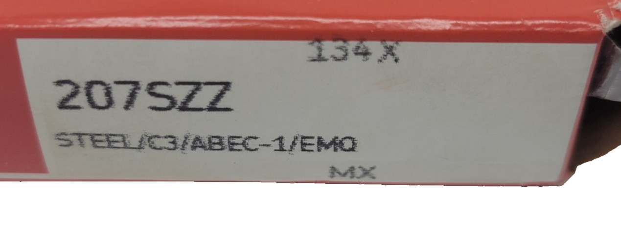 MRC 207SZZ Radial/Deep Groove Ball Bearing – Straight Bore, 35 mm ID, 72 mm OD