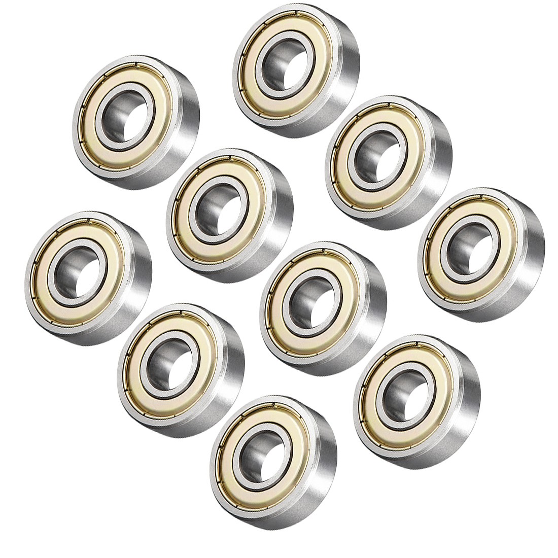 6000ZZ Ball Bearings Double Shield 10mmx26mmx8mm High Carbon Steel Z1 10pcs