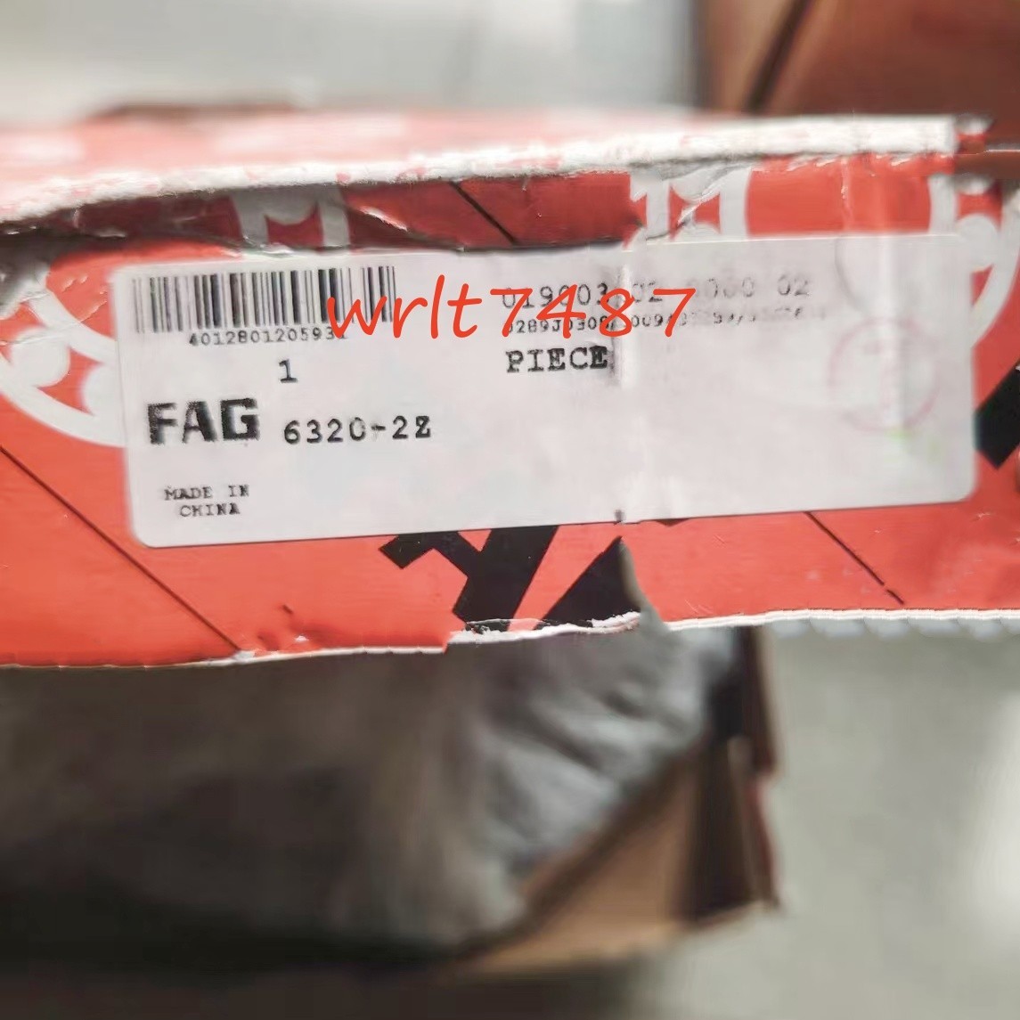 1PC FAG 6320-2Z deep groove ball bearing