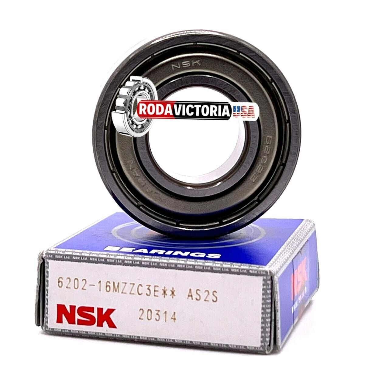 NSK JAPAN 6202-16-ZZ 6202 16mm ID Sealed Ball Bearing 16x35x11mm