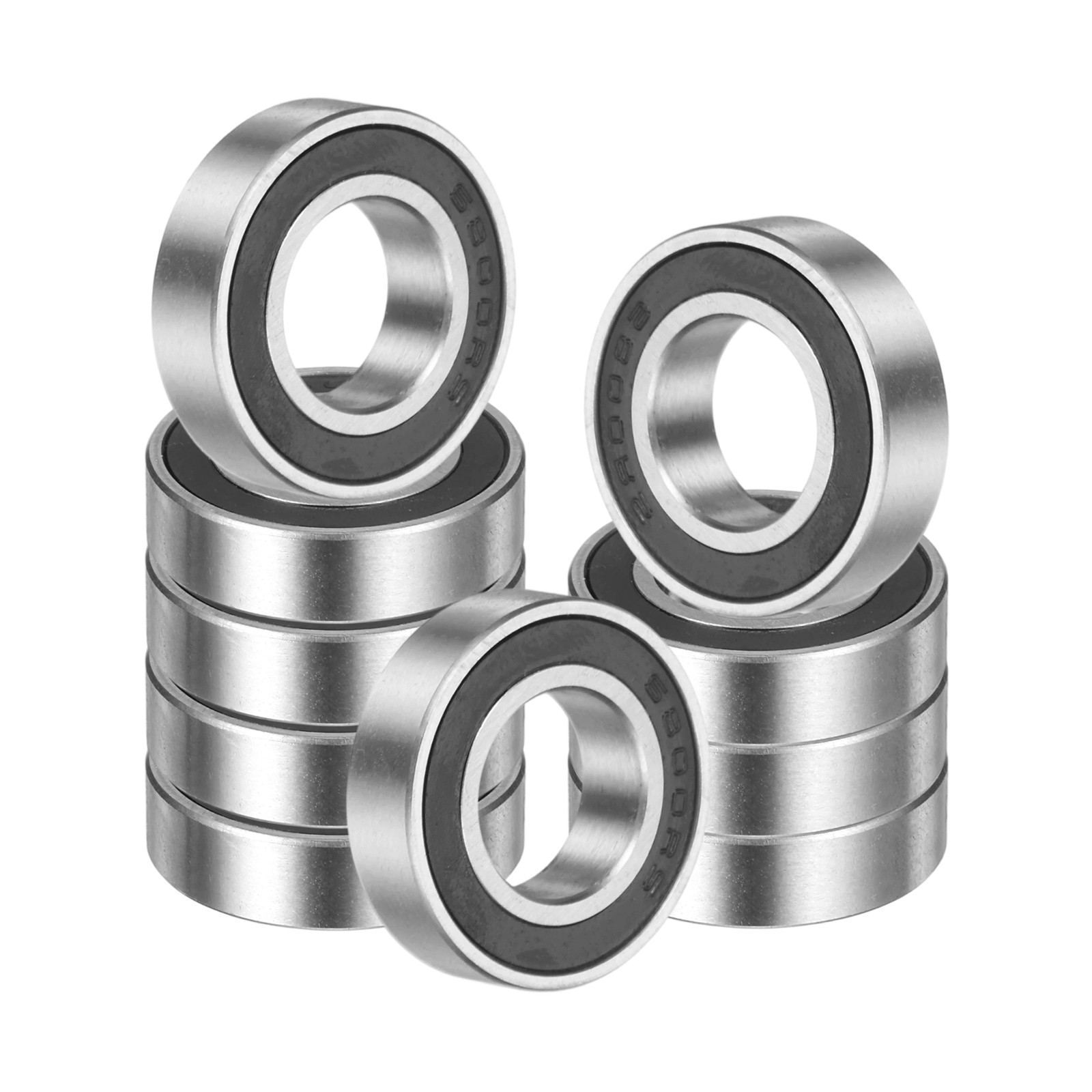 10 Pack 10 x 19 x 5mm 6800 2RS Deep Groove Ball Bearings ABEC5