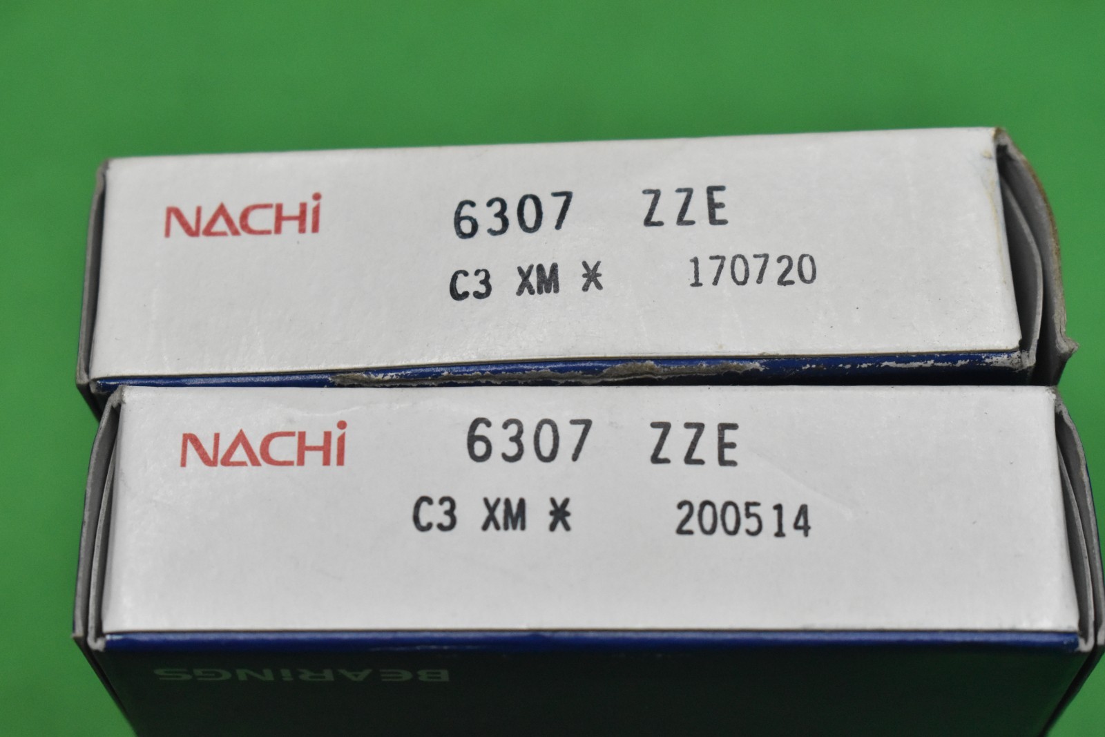 Qty 2 Nachi 6307-ZZE CM Metal Shield Ball Bearing 35x80x21