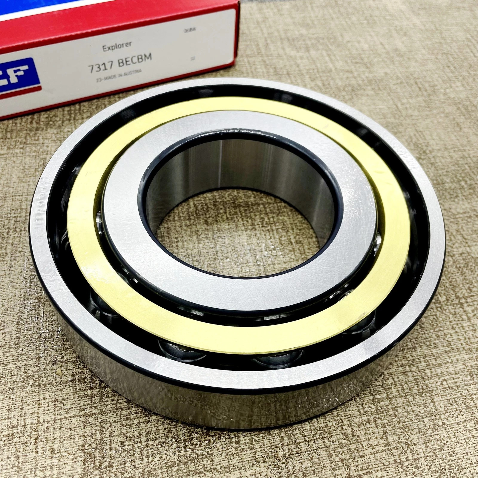 Fits For 7317 BECBM Single Row Angular Contact Ball Bearing US STOCK 7317BECBM