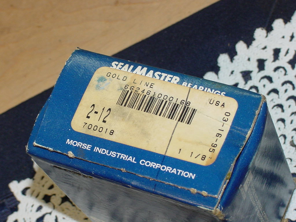 SealMaster 2-12, Insert Bearing, 1 1/8 Inch 1.1250 in ID, 2.4409 in OD, 700018