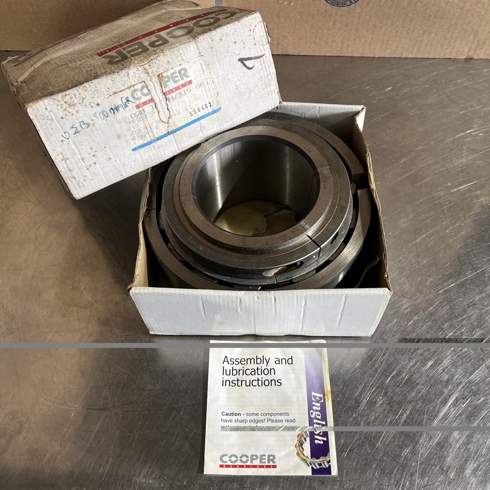 02B315/100MMGR Cooper BEARINGS FOR HOUSINGS Nos Surplus