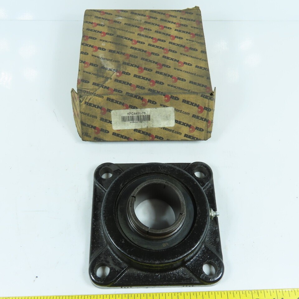 Rexnord KFC4451-78 4-Bolt Standard Duty Centrik-Lok Ball Bearing 1-7/8″ Bore