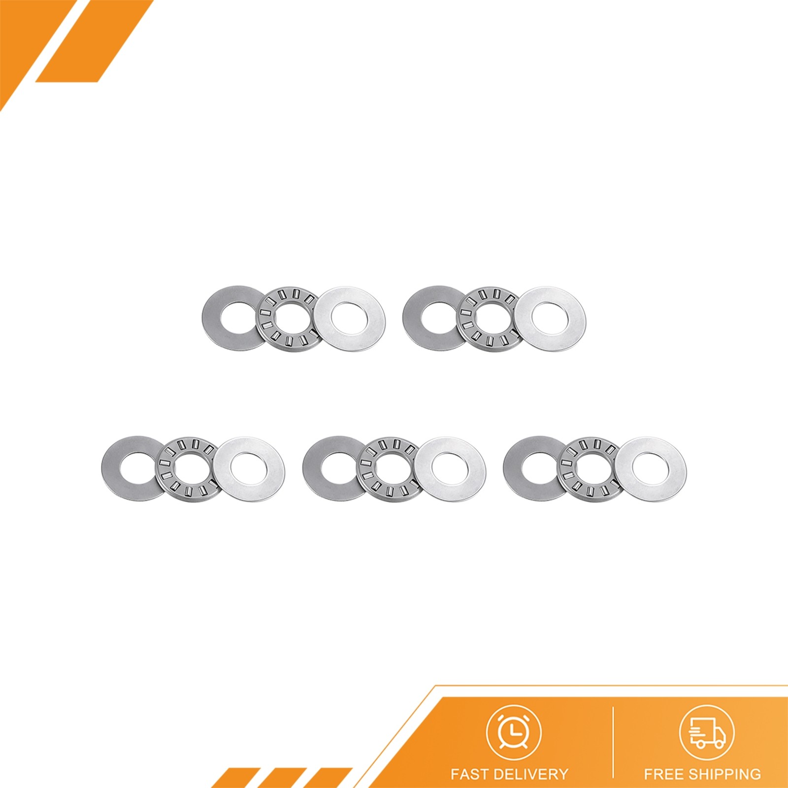 5pcs – NTA613 Thrust Needle Roller Bearings 3/8 x 13/16 x 5/64-inch with Washer