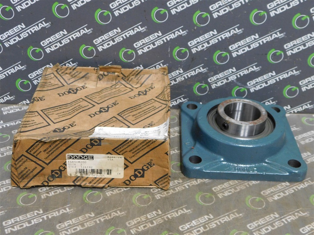 NEW Dodge F4BSCM200 Flange Mounted Ball Bearing Unit 2in Bore Stk#126192 Rusty
