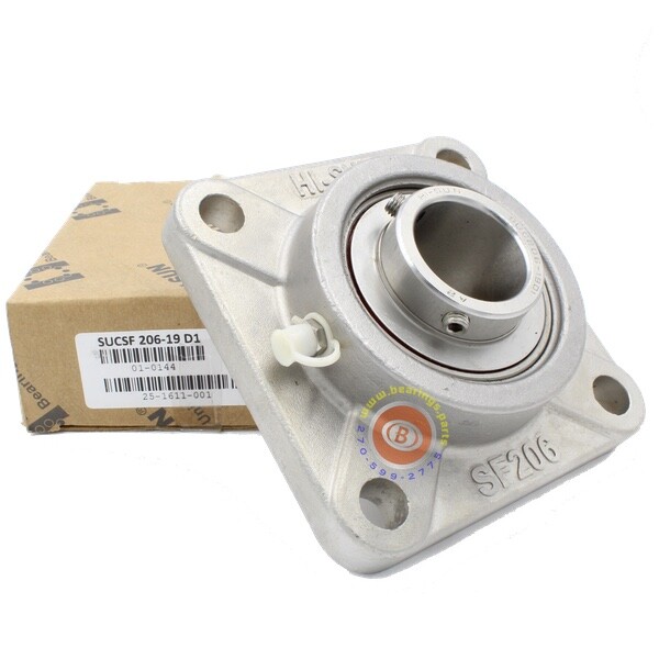 SUCSF206-19 Stainless Steel Four-Bolt Flange Bearing